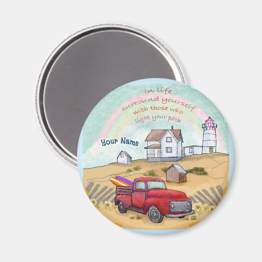 vuurtorenpad magneet (Voorkant / Achterkant)