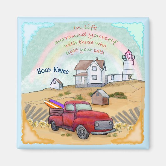 vuurtorenpad magneet (Voorkant)