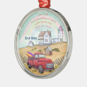 vuurtorenpad metalen ornament (Links)