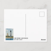 Vuurtorens van Cape Henry Briefkaart (Achterkant)