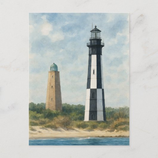Vuurtorens van Cape Henry Briefkaart (Voorkant)