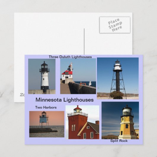 Vuurtorens van Minnesota Briefkaart (Voorkant / Achterkant)