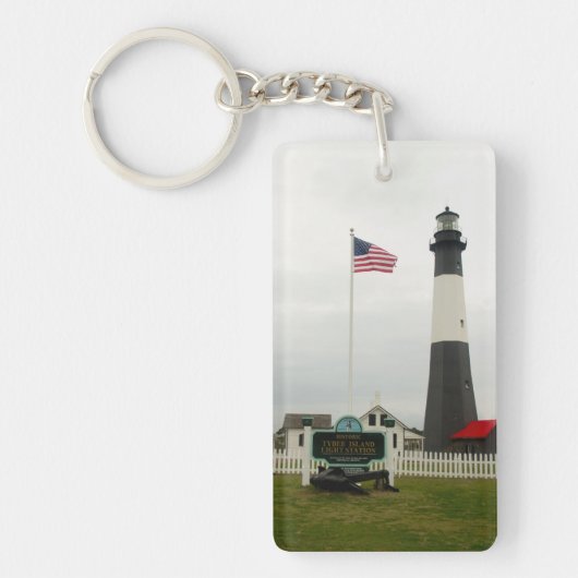 Vuurtorenstation Tybee Island Sleutelhanger (Voorkant)