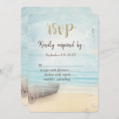 Vuurtorenstrandboot RSVP  Kaart (Voorkant / Achterkant)