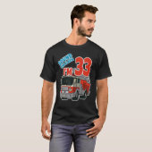 Vuurtruck 33rd Birthday Fireman Fire Truck Boys T-shirt (Voorkant volledig)
