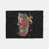 Vuurtruck Alligator Krokodil Mardi Gras Boys Manne Fleece Deken (Voorkant (Horizontaal))