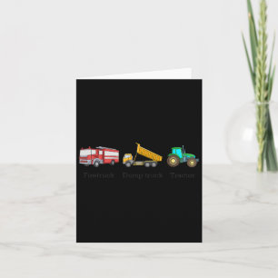 Vuurtruck Dumptruck Tractor Subtle Anti Trump Kaart