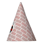 Vuurtruck en Pet van Bricks Birthday Party Feesthoedjes (Rechts)