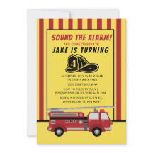 Vuurtruck Rode Gele Stripes Kinderdag