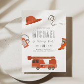 Vuurtruck uitnodiging