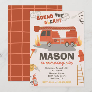 Vuurtruck uitnodiging   Branddag