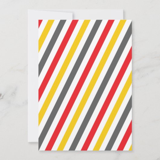 Vuurtruck uitnodiging, brandweeruitnodigingen kaart (Achterkant)