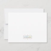 Vuurtruck verjaardag feest bedankt kaart (Achterkant)