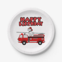 Vuurtrui en Dalmatian Dog Happy Birthday