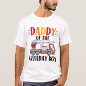 Vuurtrui Pappie van de Birthday Boy T-Shirt (Voorkant)