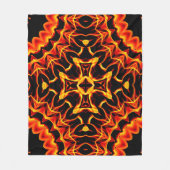 Vuuruitbarsting Kruis Fleece Deken (Voorkant)