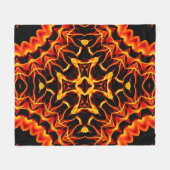 Vuuruitbarsting Kruis Fleece Deken (Voorkant (Horizontaal))