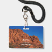 Vuurvallei Badge (Voorzijde met lanyard)