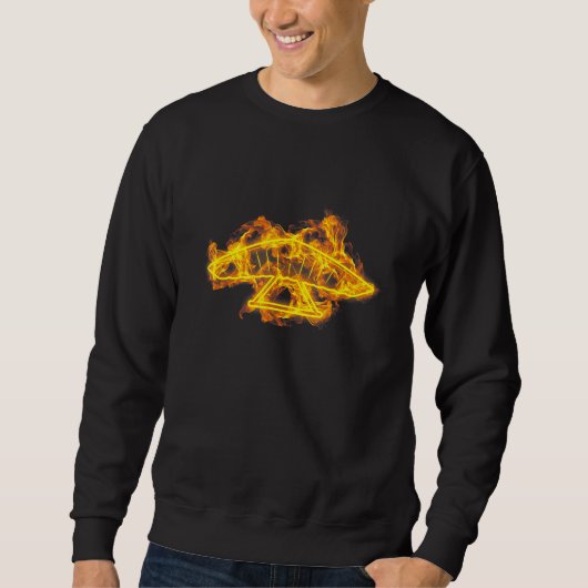 Vuurvast Glider Wind Sail Flames hangen Gliding Gl Trui (Voorkant)