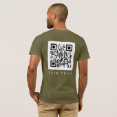 Vuurvast scannen! Mannen T-Shirt (Achterkant volledig)