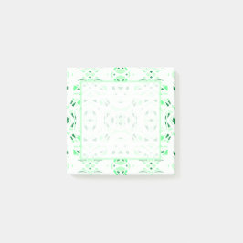Vuurvaste groene witte abstracte Gouache-kunst Post-it® Notes