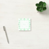 Vuurvaste groene witte abstracte Gouache-kunst Post-it® Notes (Kantoor)