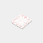 Vuurvaste Rode Witte Abstracte Gouache Kunst Post-it® Notes (Schuin)