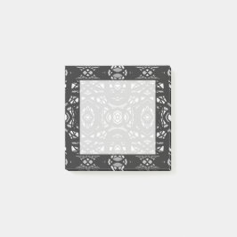 Vuurvaste zwart-wit abstracte Gouache-kunst Post-it® Notes