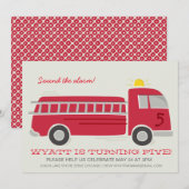 Vuurvechtpartij uitnodigt kaart (Voorkant / Achterkant)