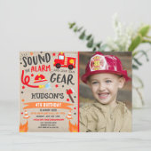 Vuurvechtpartij Vuurdag Uitnodiging Vuurman (Staand voorkant)