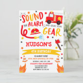 Vuurvechtpartij Vuurdag Uitnodiging Vuurman (Staand voorkant)