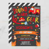 Vuurvechtpartij Vuurdag Uitnodiging Vuurman (Voorkant / Achterkant)