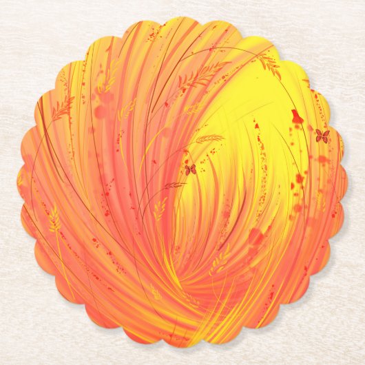 vuurveld kartonnen onderzetters (Voorkant)