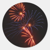 Vuurventilator Ronde Sticker (Voorkant)