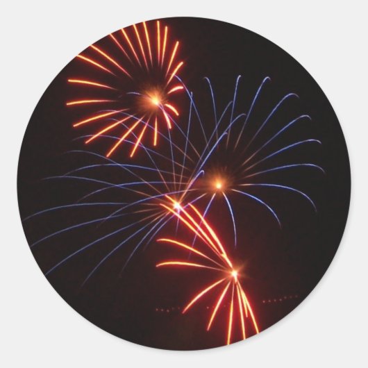 Vuurventilator Ronde Sticker (Voorkant)