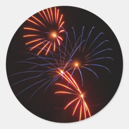 Vuurventilator Ronde Sticker