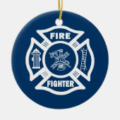 Vuurvesting Maltese Keramisch Ornament (Voorkant)