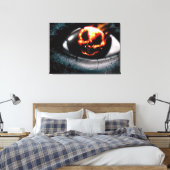 "Vuurvisioen" Canvas Afdruk (Insitu (Slaapkamer))