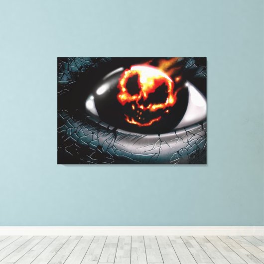 "Vuurvisioen" Canvas Afdruk (Insitu (Houten vloer))