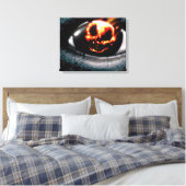 "Vuurvisioen" Canvas Afdruk (Insitu (Slaapkamer))