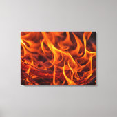 Vuurvlam macro canvas afdruk (Voorkant)