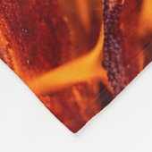Vuurvlam macro fleece deken (Hoek)