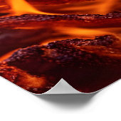 Vuurvlam macro poster (Hoek)