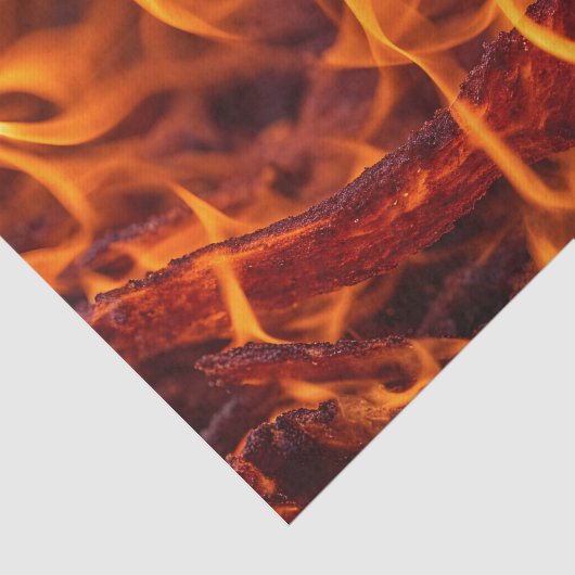 Vuurvlam macro tissuepapier (Detail)