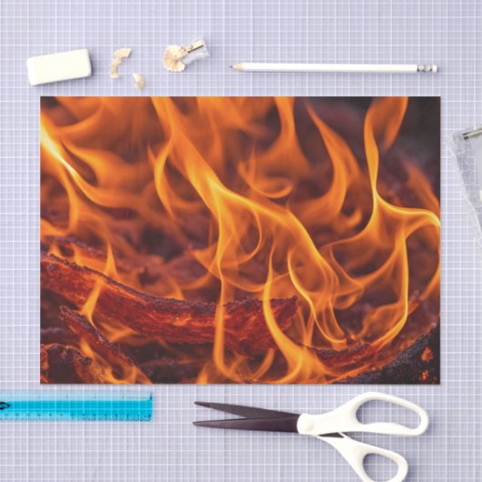 Vuurvlam macro tissuepapier (Craft)