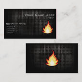 Vuurvlam; robuust visitekaartje (Voorkant / Achterkant)