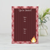 Vuurvlam Rood Kaart (Staand voorkant)