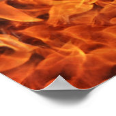 Vuurvlammen — Fotografisch Poster afdrukken (Hoek)