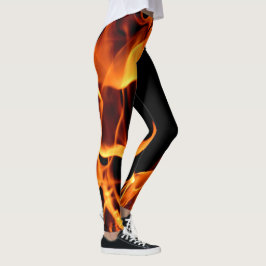 Vuurvlammen van heipster-Leggings aanvullen Leggings