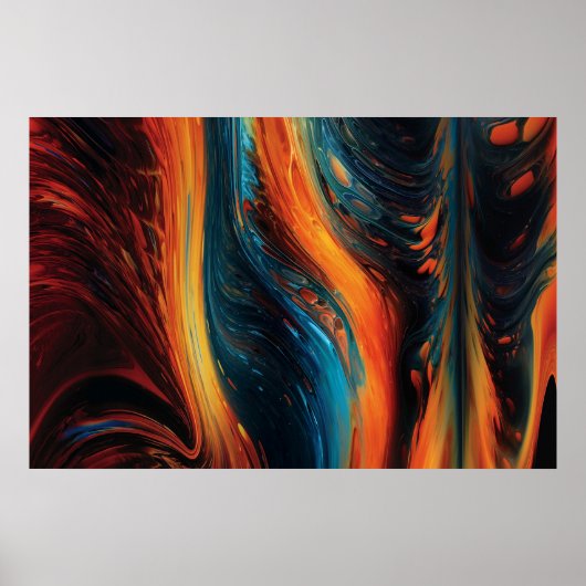 Vuurvlek het schilderen poster (Voorkant)